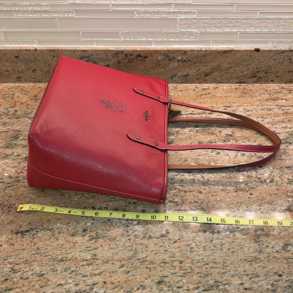 Coach Minni Mouse City Zip Tote with Motif - Red New with tags - Picture 8 of 8